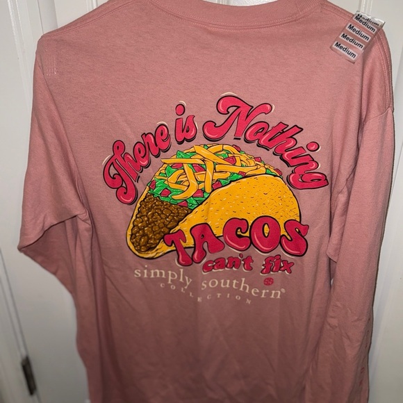 Simply Southern Long Sleeve Tee in Soft Pink - Picture 10 of 12